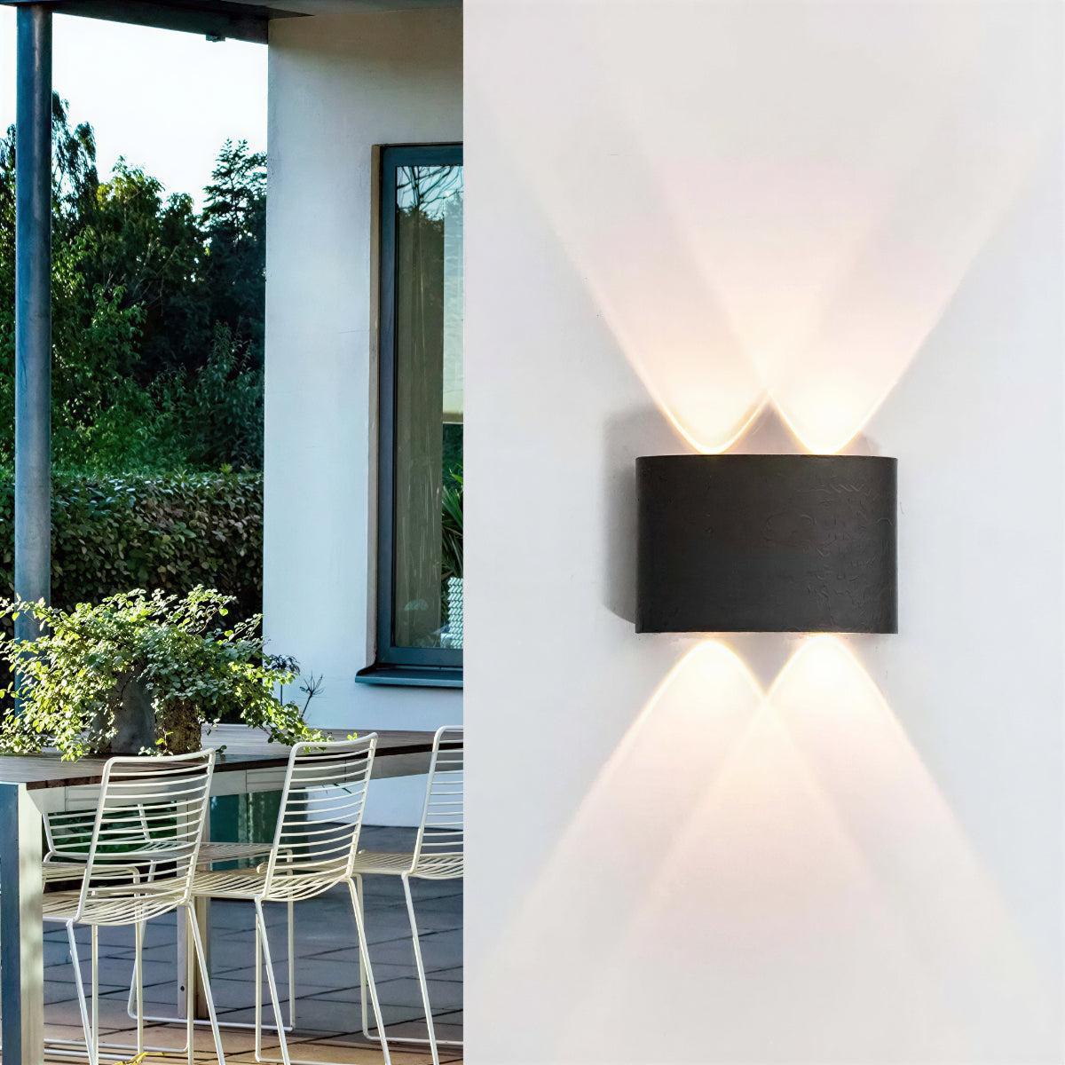 Outdoor Wall Light Sconce With Curve Style
