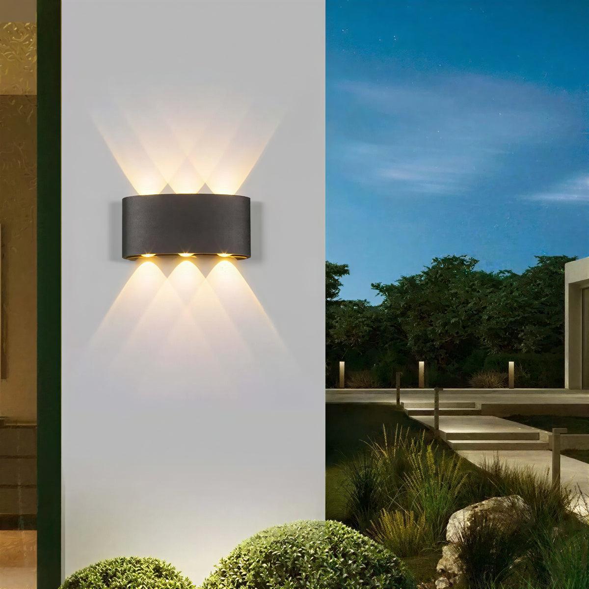 Outdoor Wall Light Sconce With Curve Style