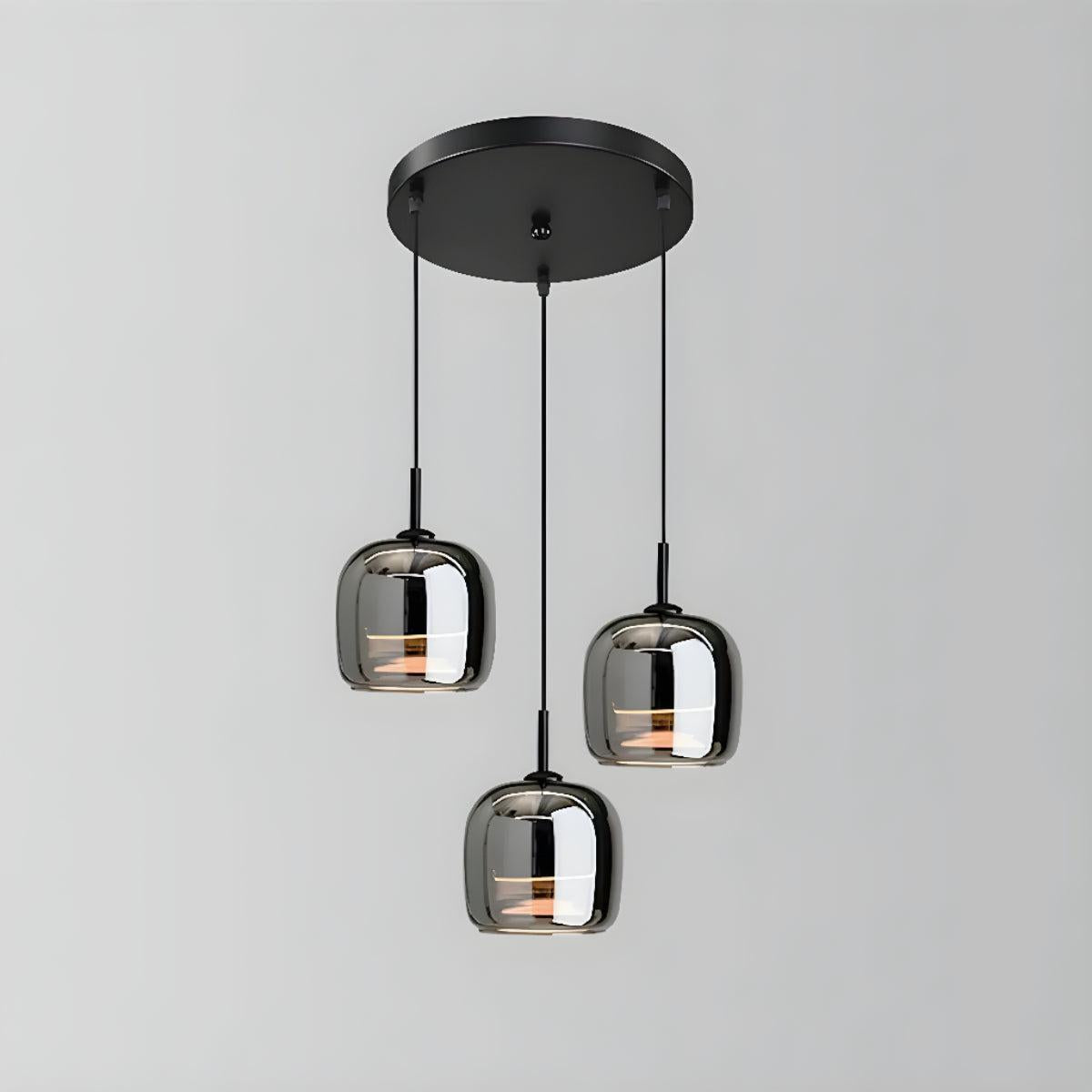 Pendant Light for Kitchen Island With Modern Artistic Black Shade