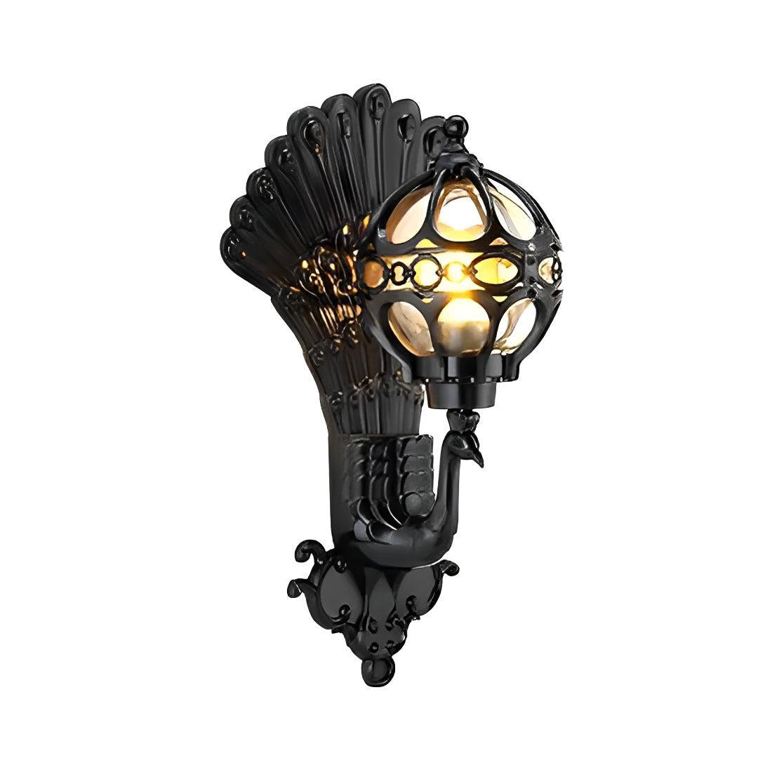Retro Decorative Peacock Outdoor Wall Light for House