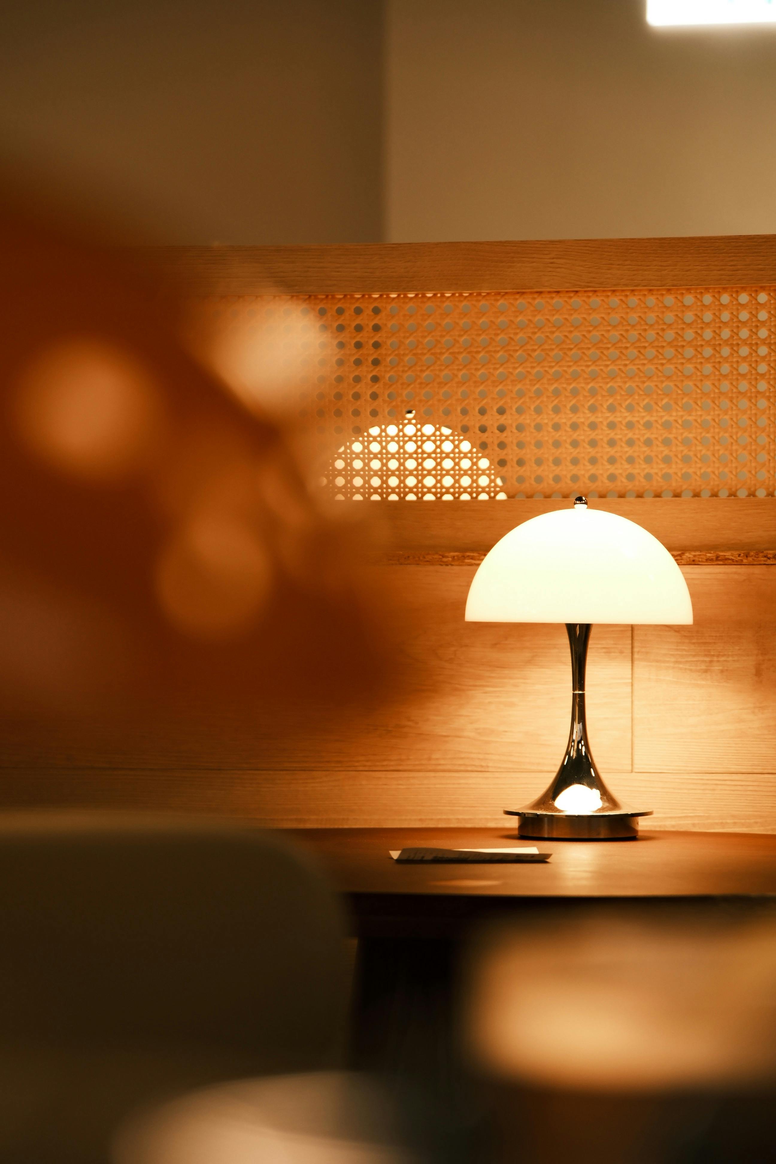 Table Lamp On Desk