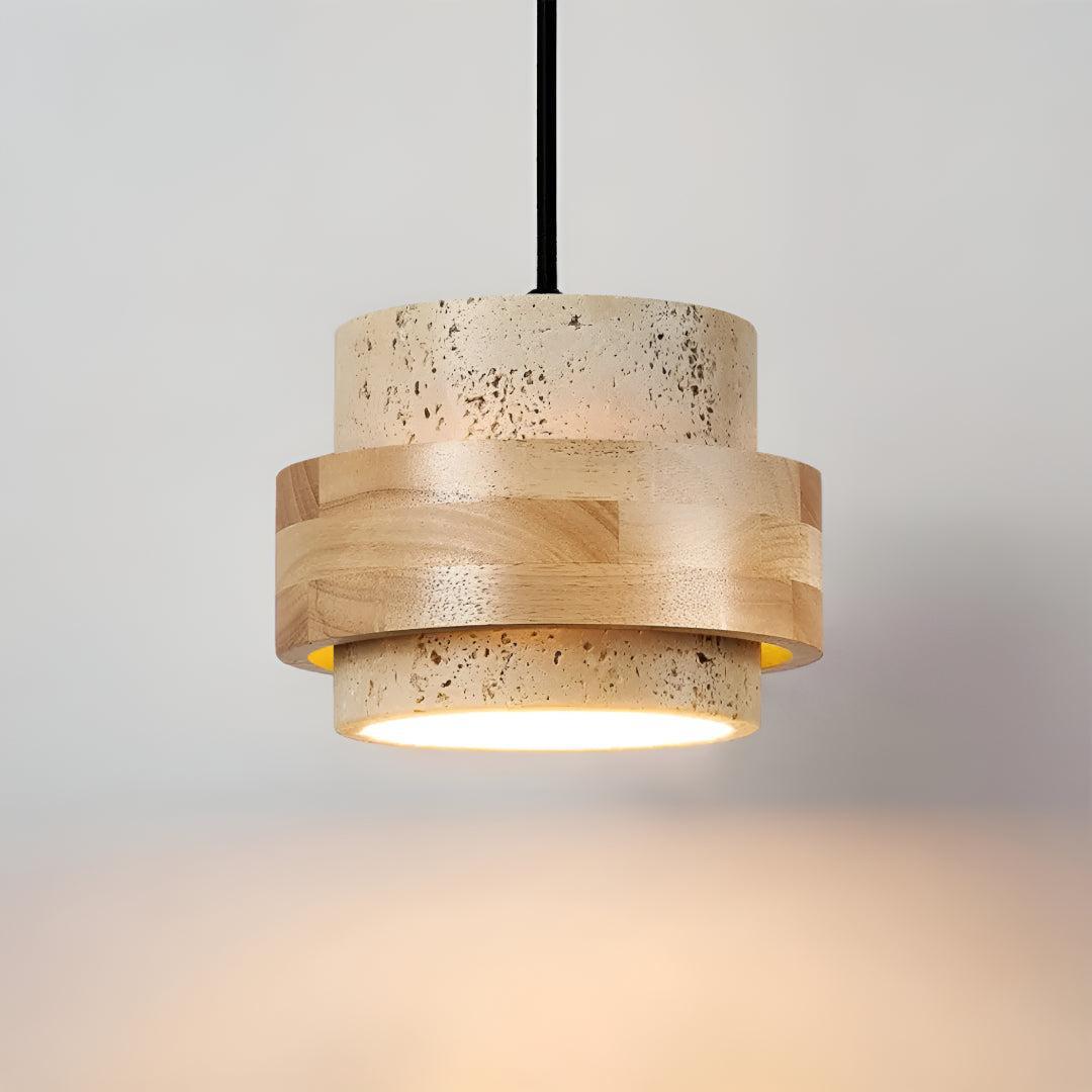 Travertine Pendant Lighting For Kitchen Island And Dining Area