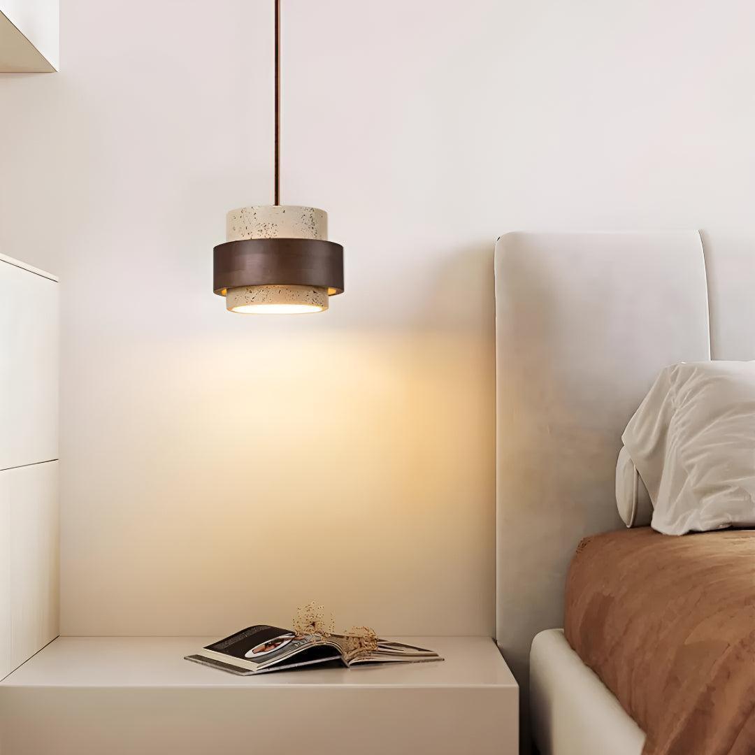 Travertine Pendant Lighting For Kitchen Island And Dining Area