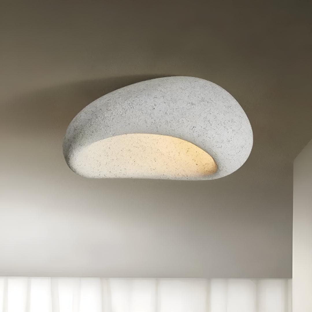 Wabi Sabi Flush Mount Ceiling Light for Modern Minimalist Spaces