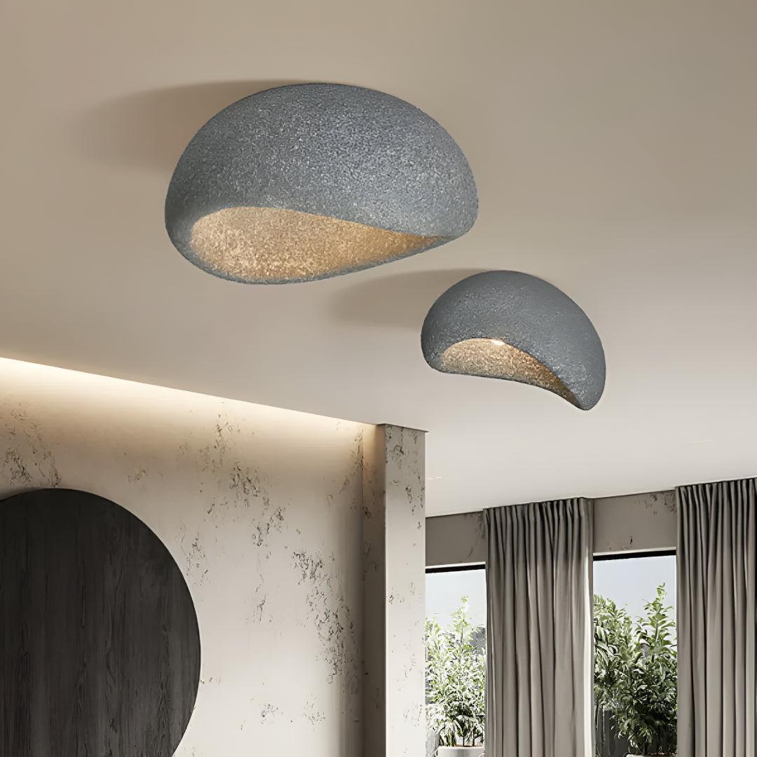 Wabi Sabi Flush Mount Ceiling Light for Modern Minimalist Spaces