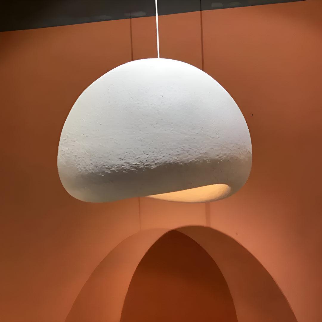 Wabi Sabi Pendant Light with Modern Hanging Lamp and LED Glow