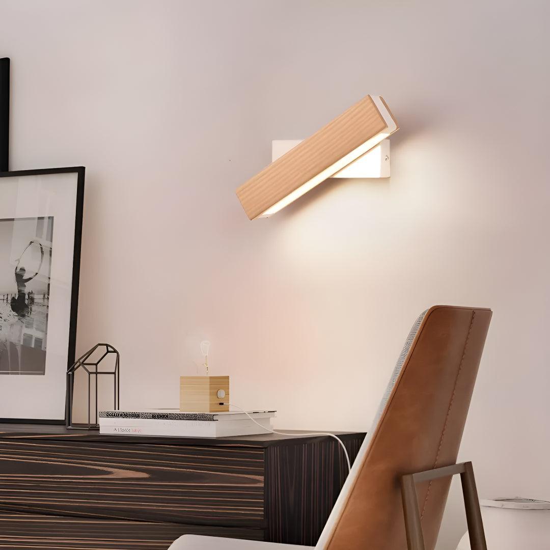 Wall Sconce Light With Modern Angled Design