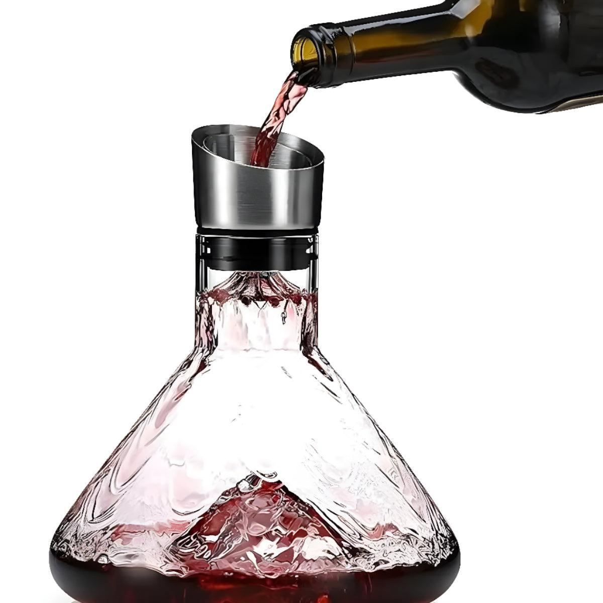 Wine Decanter Carafe with Iceberg Design