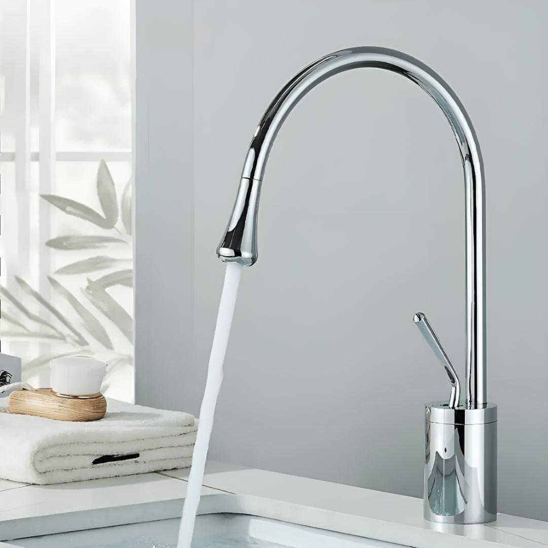Bathroom Sink Faucet With Single Handle Hot And Cold Control
