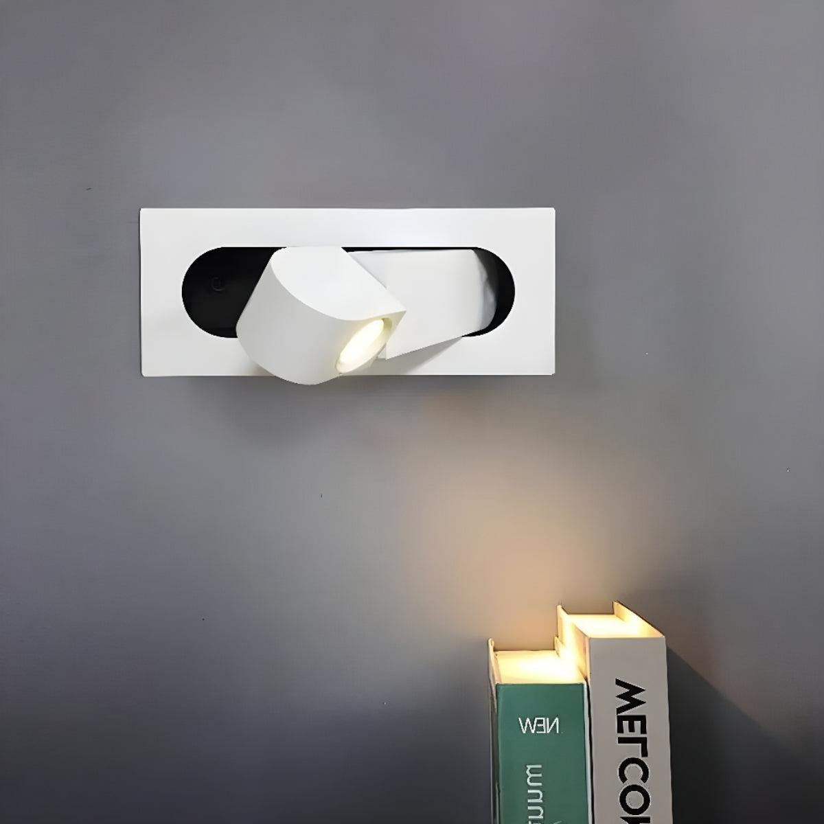 Bedside Reading Light With Embedded Adjustable Head