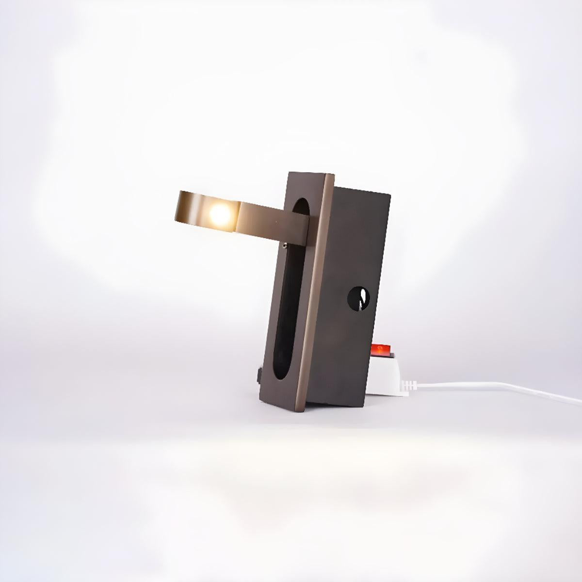 Bedside Reading Light With Embedded Adjustable Head