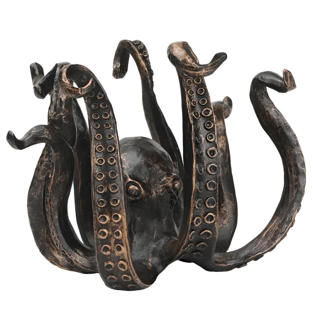 Coffee Mug Holder Stand With Rustic Octopus Design