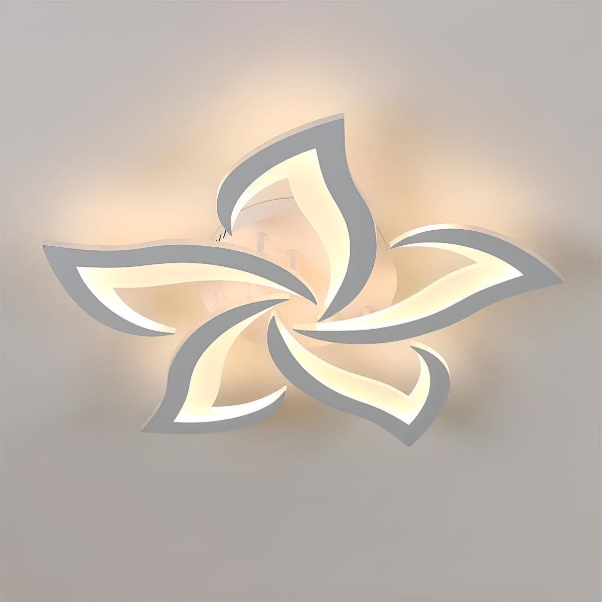Contemporary Flower Flush Mount Ceiling Light with Petal Shape