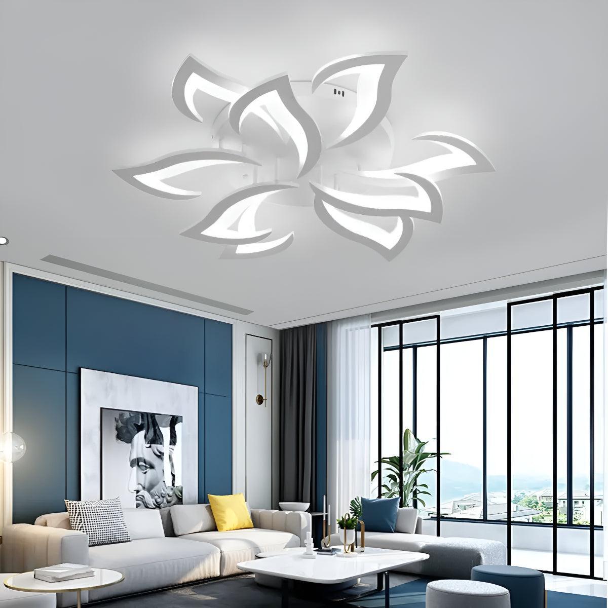 Contemporary Flower Flush Mount Ceiling Light with Petal Shape