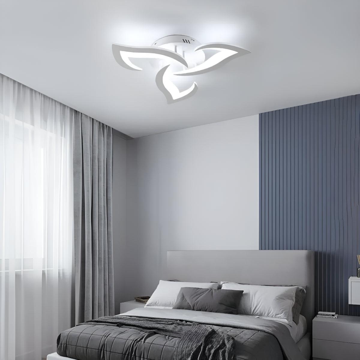 Contemporary Flower Flush Mount Ceiling Light with Petal Shape