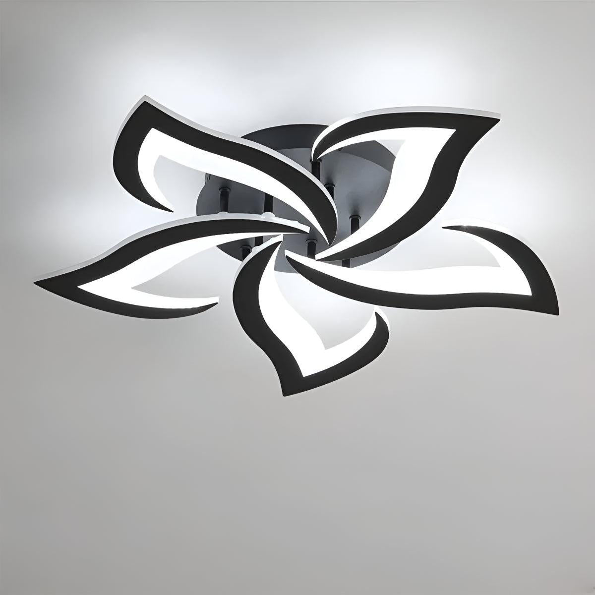 Contemporary Flower Flush Mount Ceiling Light with Petal Shape