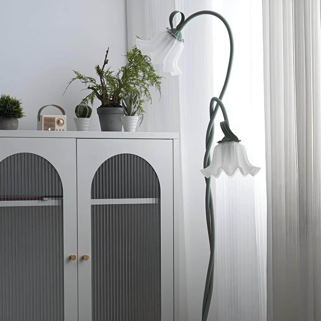 Floor Lamp For Living Room With Flower Design