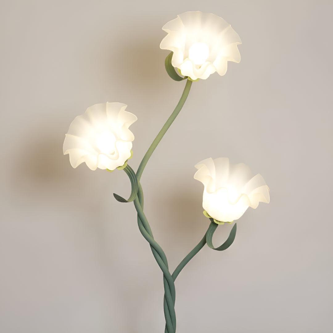 Floor Lamp For Living Room With Flower Design