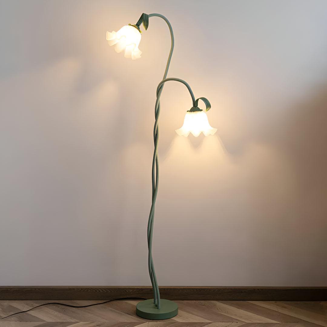 Floor Lamp For Living Room With Flower Design