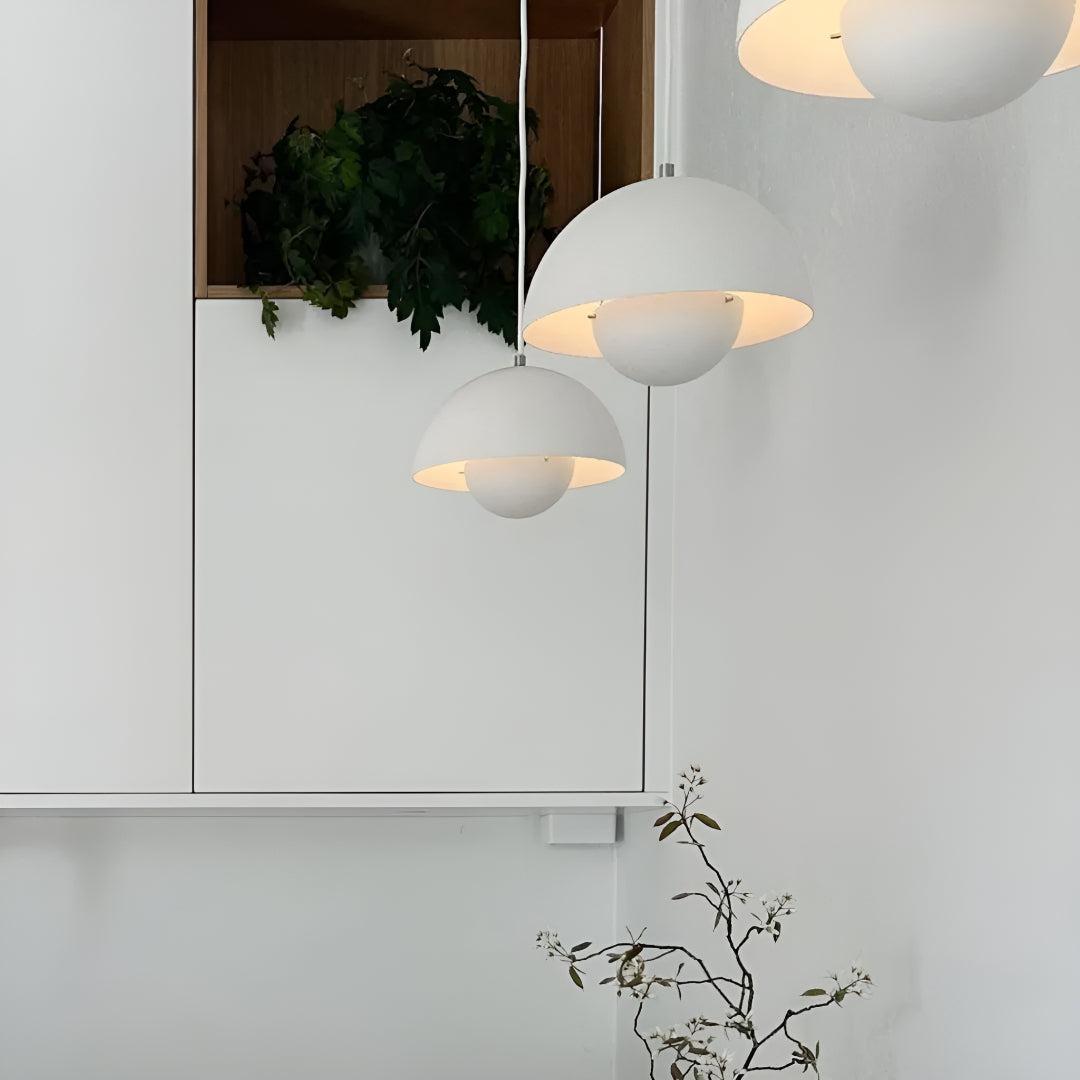 Flowerpot Style Pendant Lighting for Dining Area