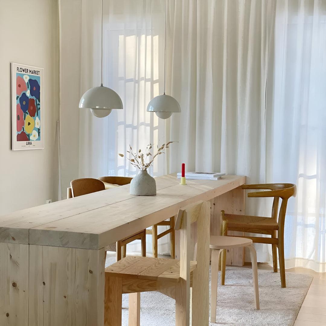 Flowerpot Style Pendant Lighting for Dining Area