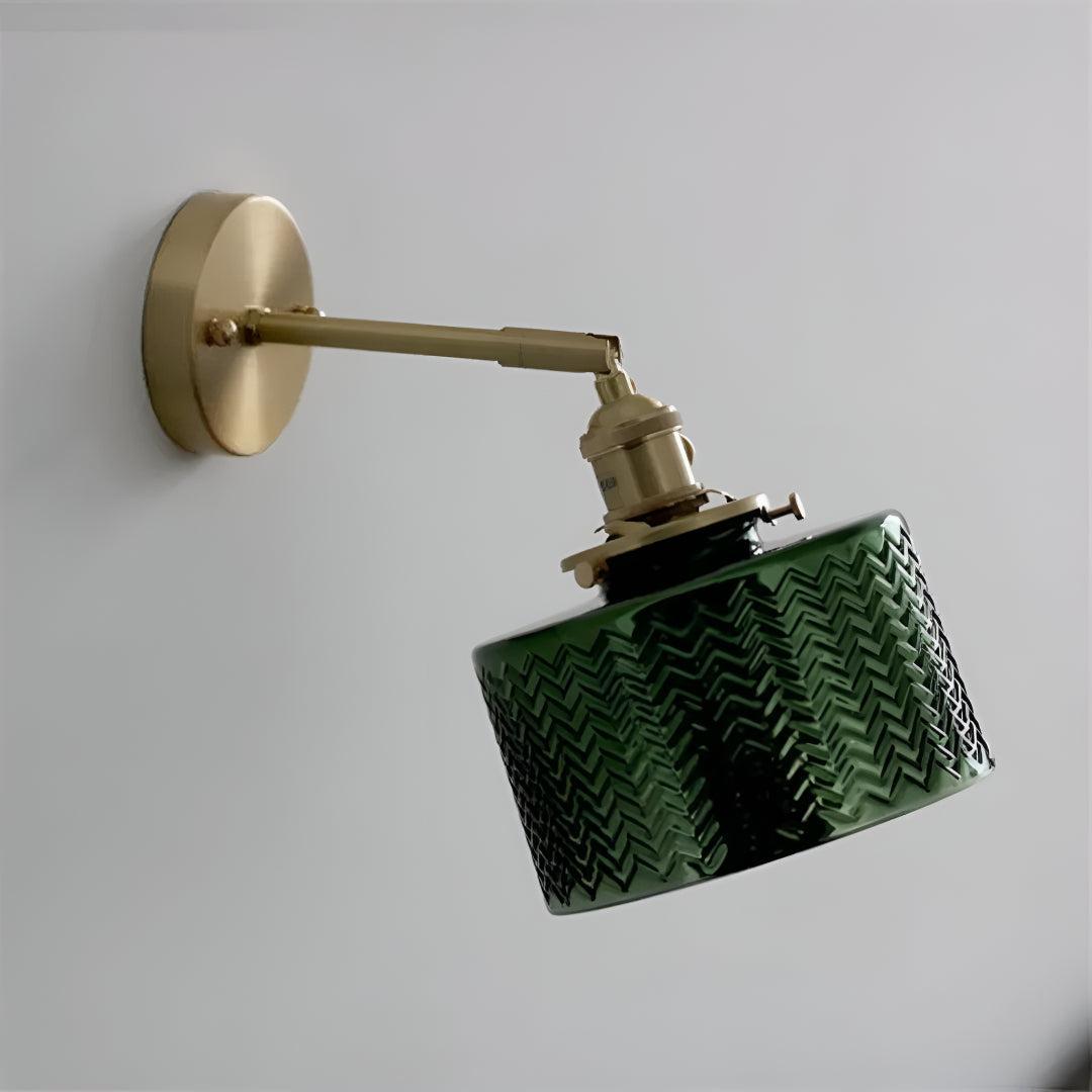 Glass Wall Lamp Light With Adjustable Shade for Home