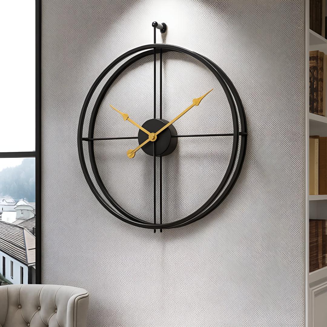 Large Silent Wall Clock with Modern Minimalist Design