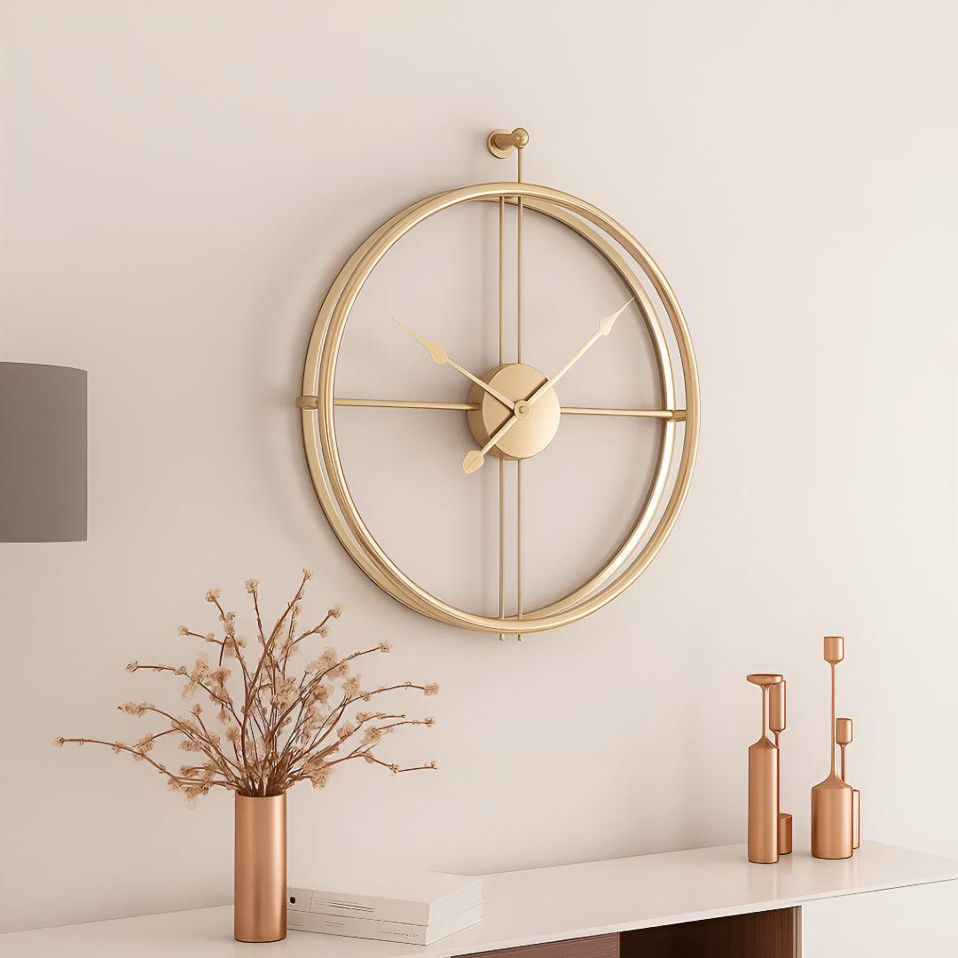 Large Silent Wall Clock with Modern Minimalist Design