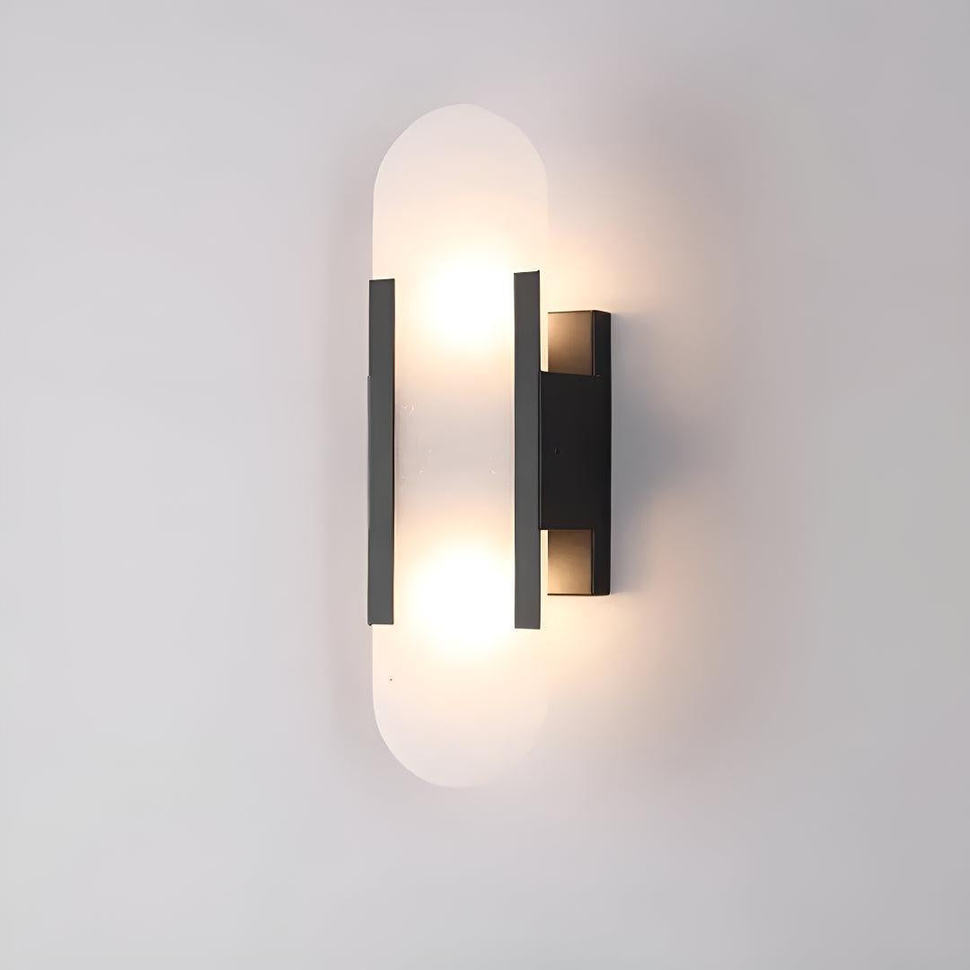 Modern Alabaster Wall Sconce Lighting Fixture With Elongated Design