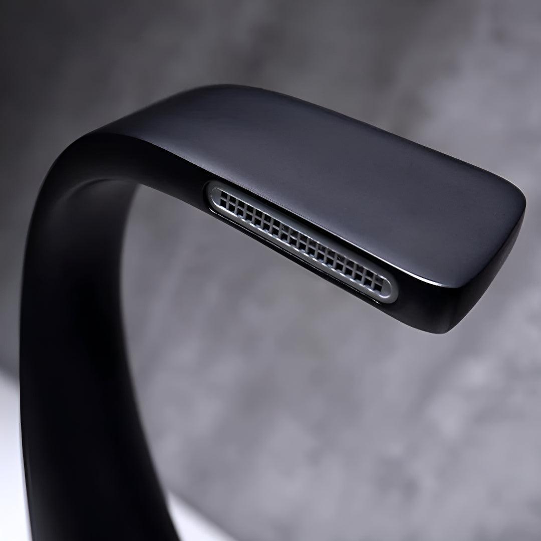 Modern Bathroom Waterfall Sink Faucet with Single Handle Mixer