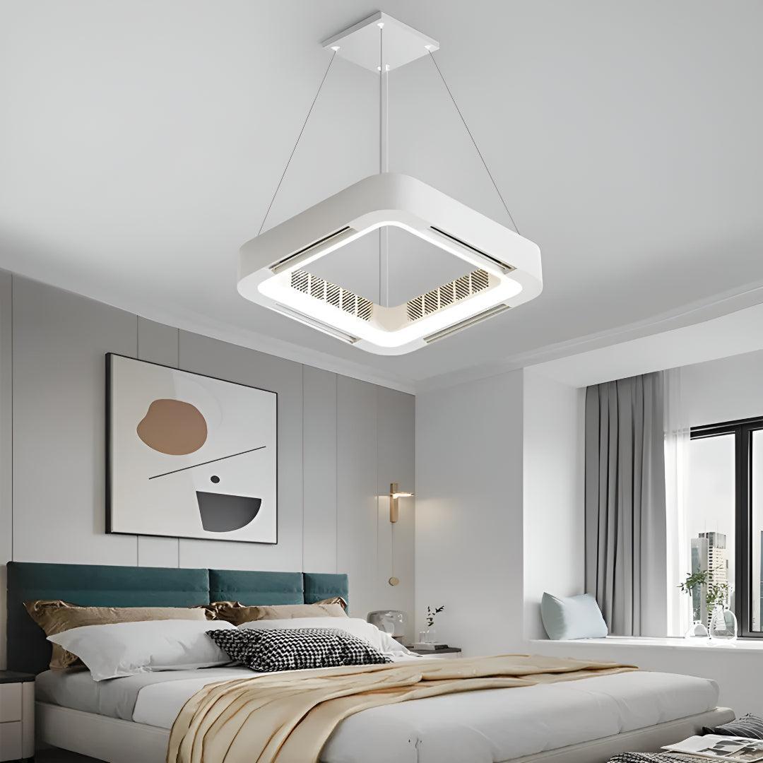 Modern Bladeless Ceiling Fan Light With Adjustable Lighting