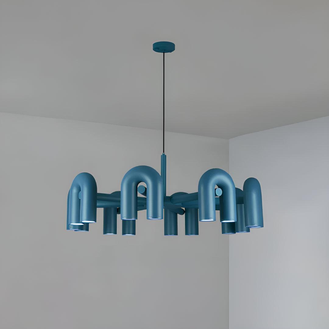 Modern Chandelier With Adjustable U-Shape Lights