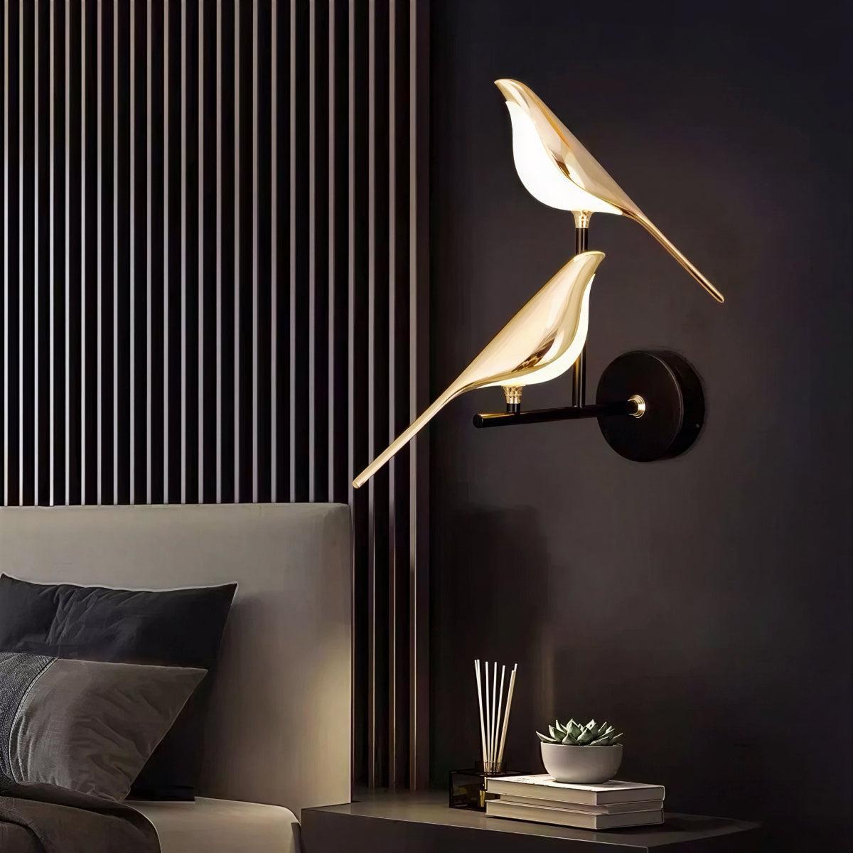 Modern Decorative Wall Sconce Light With Bird Design