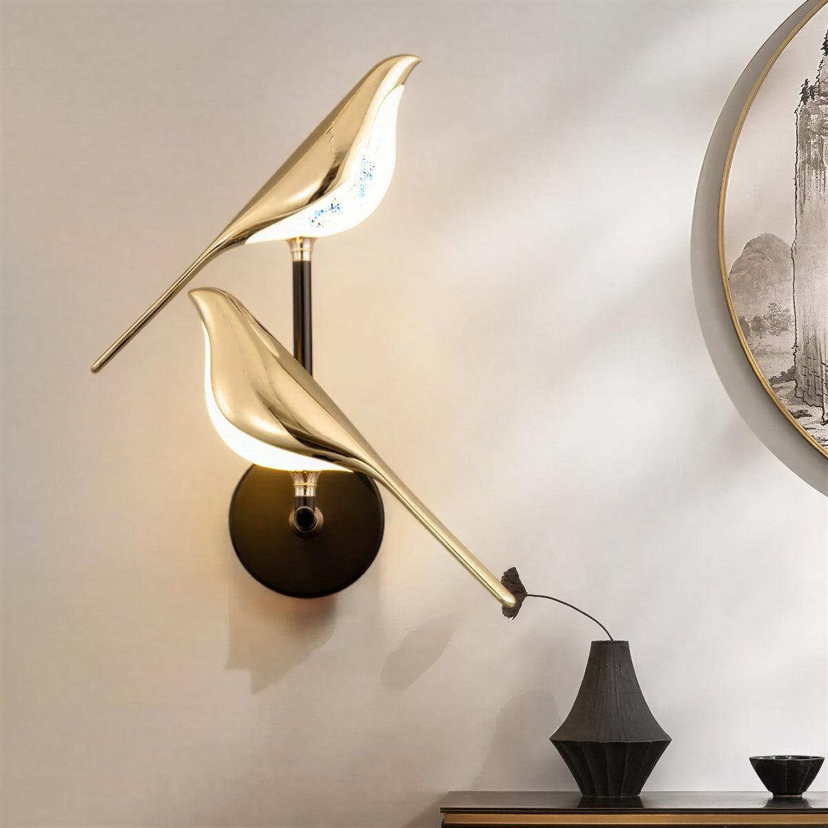 Modern Decorative Wall Sconce Light With Bird Design