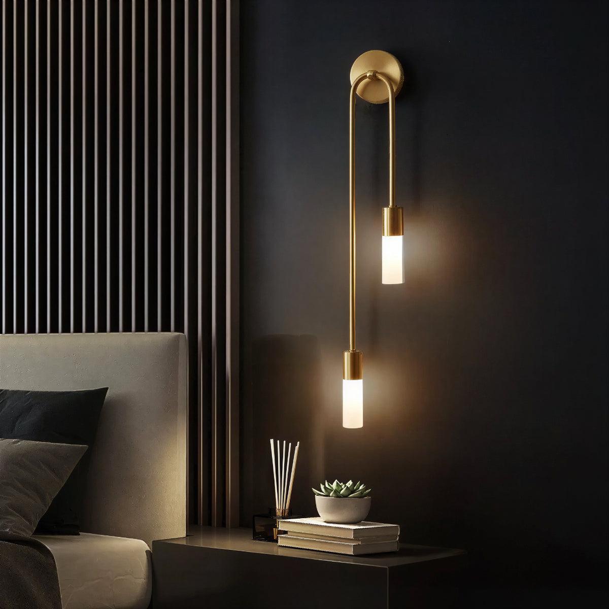 Modern Dual-Glow Bedside Wall Sconce Light