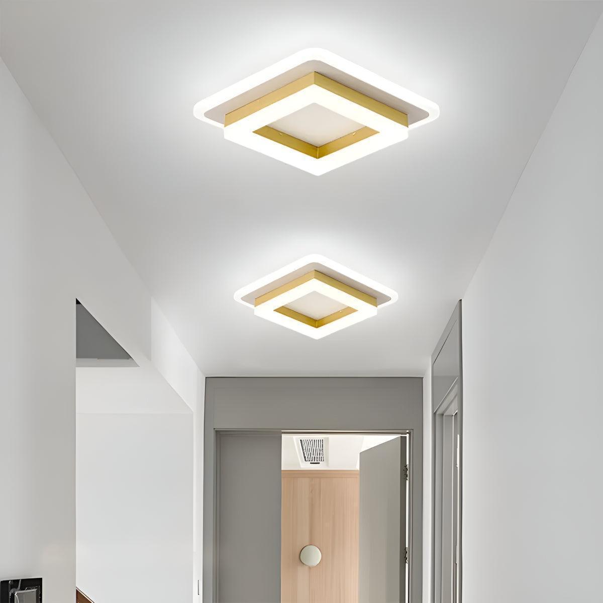Modern Flush Mount Square Ceiling Light Fixture