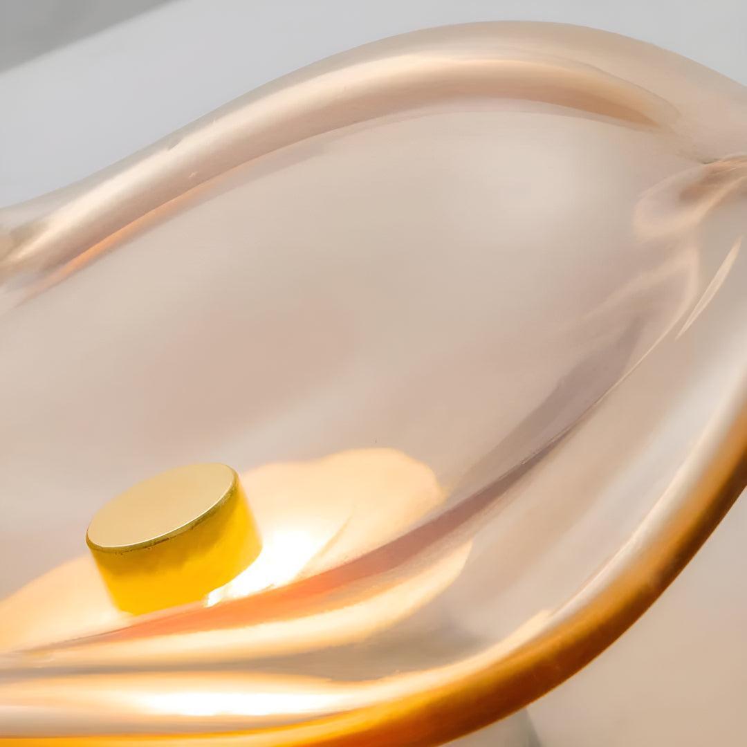 Modern Glass Wall Sconce Light With Illumination