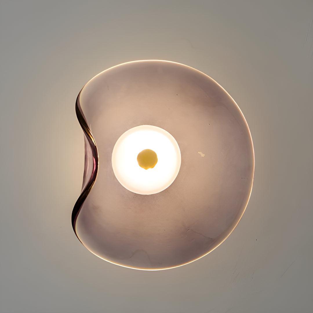 Modern Glass Wall Sconce Light With Illumination