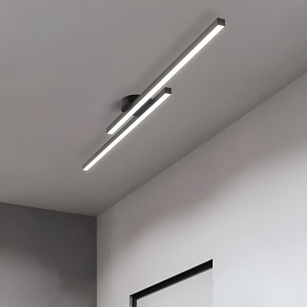 Modern Linear Flush Mount Ceiling Light Bar Fixture