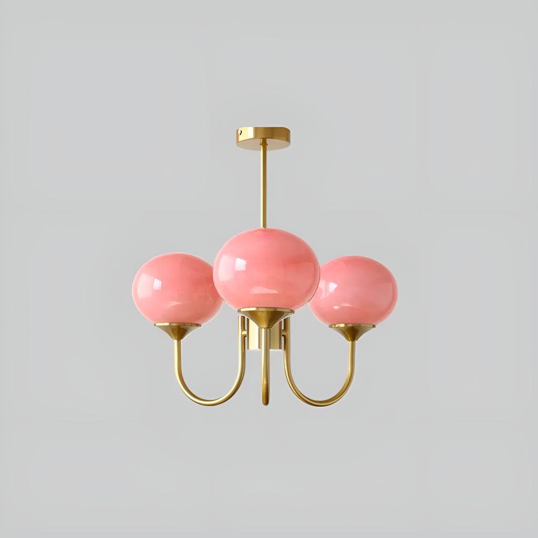 Modern Marshmallow Glass Globe Chandelier