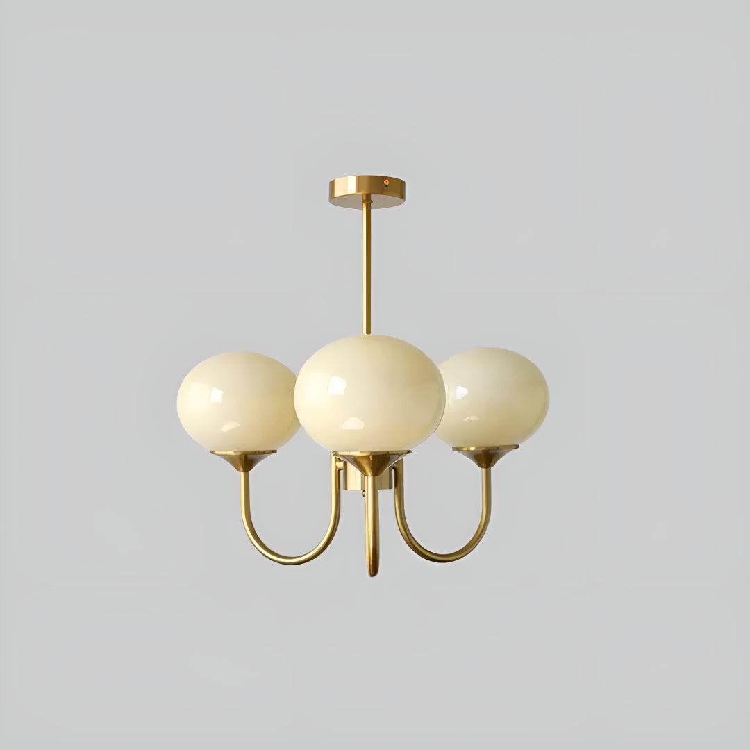 Modern Marshmallow Glass Globe Chandelier