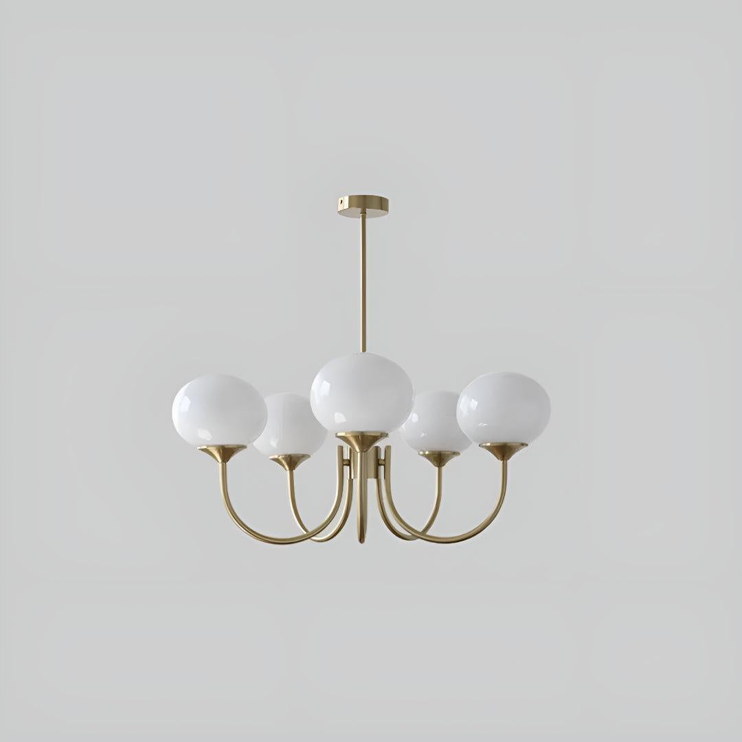 Modern Marshmallow Glass Globe Chandelier