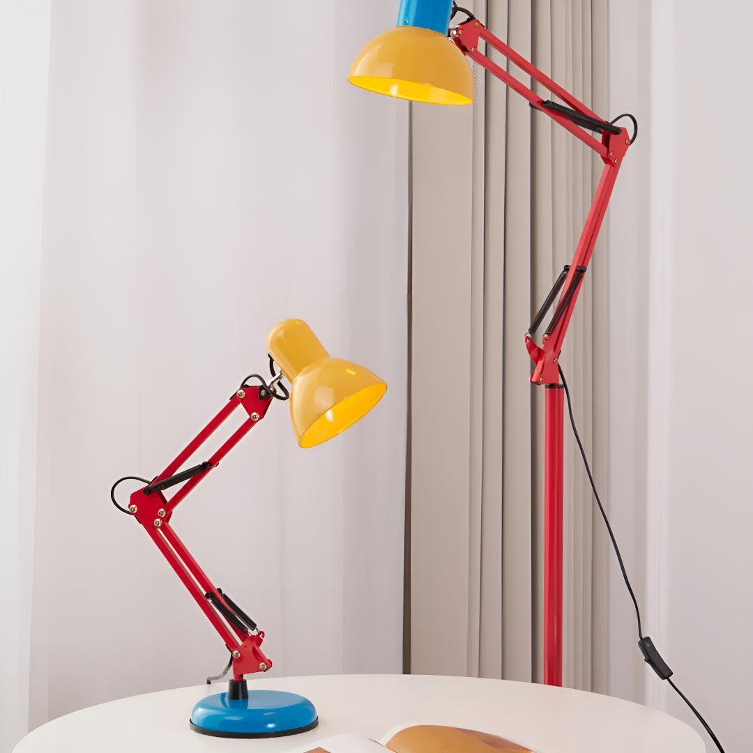 Modern Memphis Table Lamp for Office Desk Lighting With Adjustable Arm