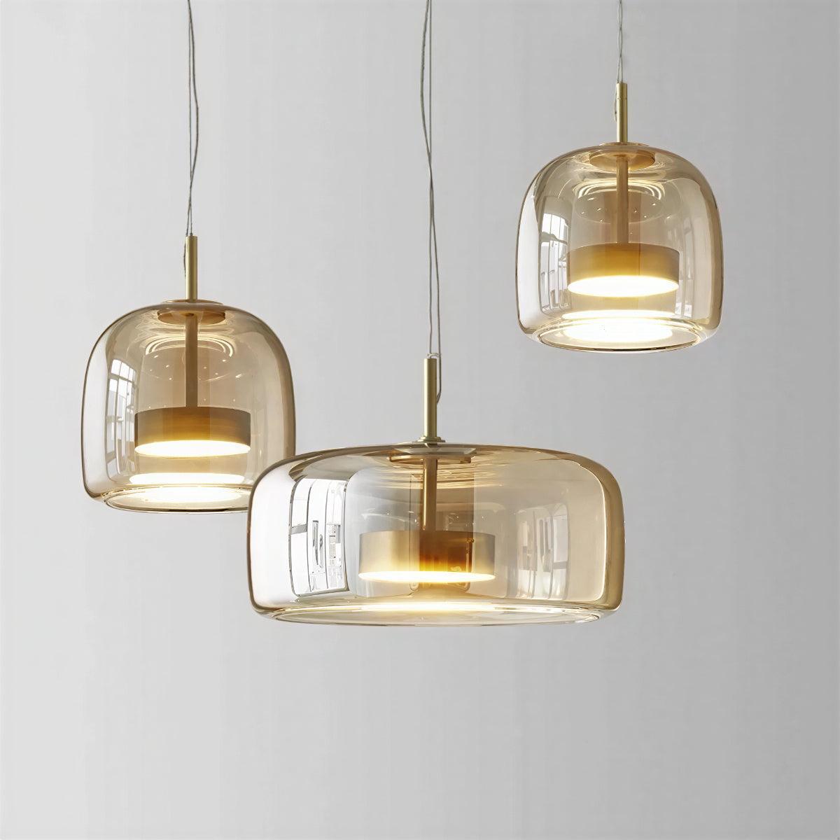 Modern Minimalist Glass Pendant Light