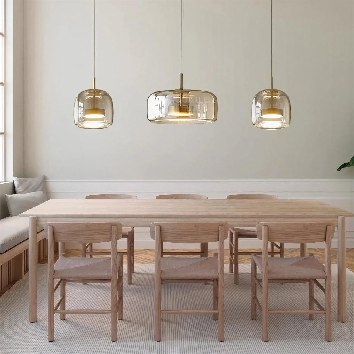 Modern Minimalist Glass Pendant Light