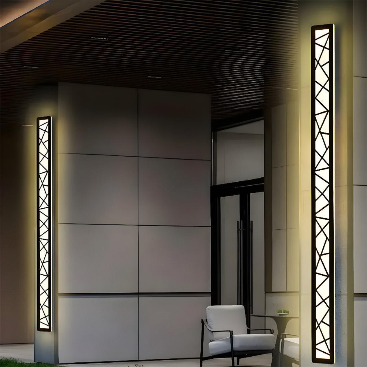 Modern Outdoor Wall Light Bar for Patio and Garden with Lamp