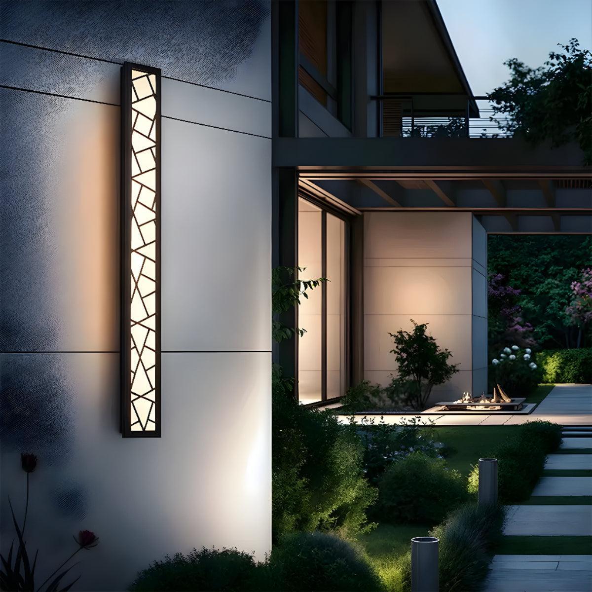 Modern Outdoor Wall Light Bar for Patio and Garden with Lamp
