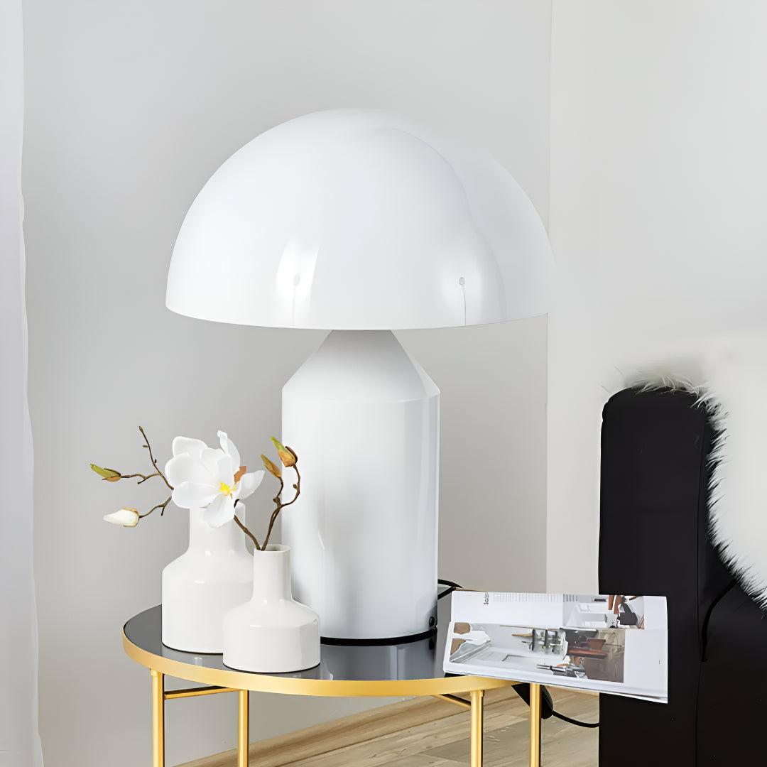 Modern Table Lamp With Dome Shade Design