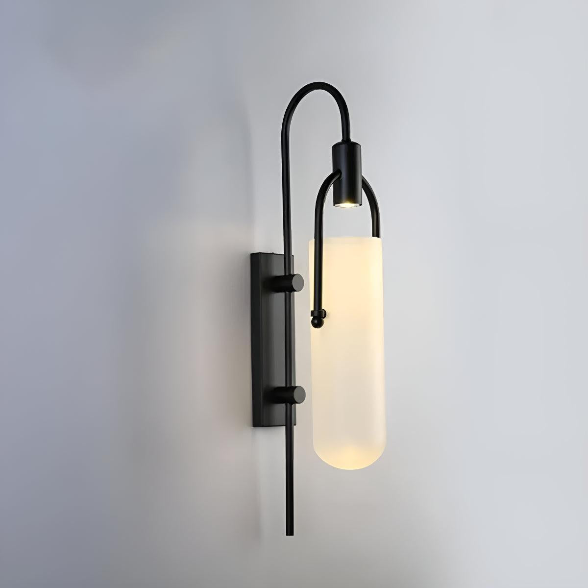 Modern Wall Sconce Light With Frosted Glass Shade Lighting