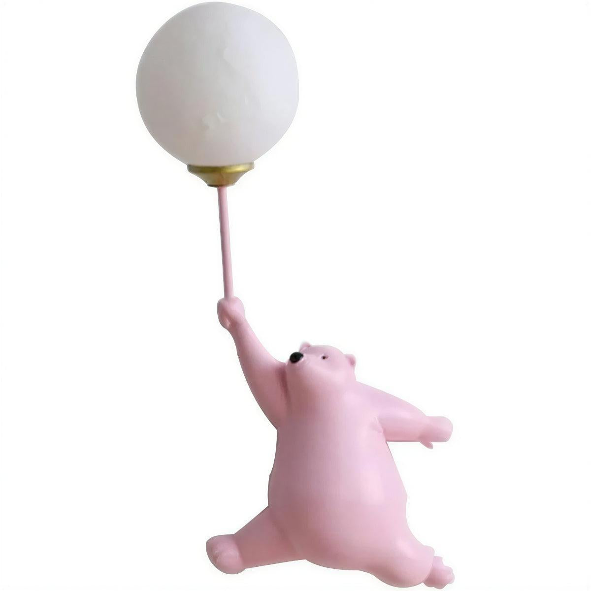 Nursery Night Light Wall Lamp for Kids Room with Polar Bear Design